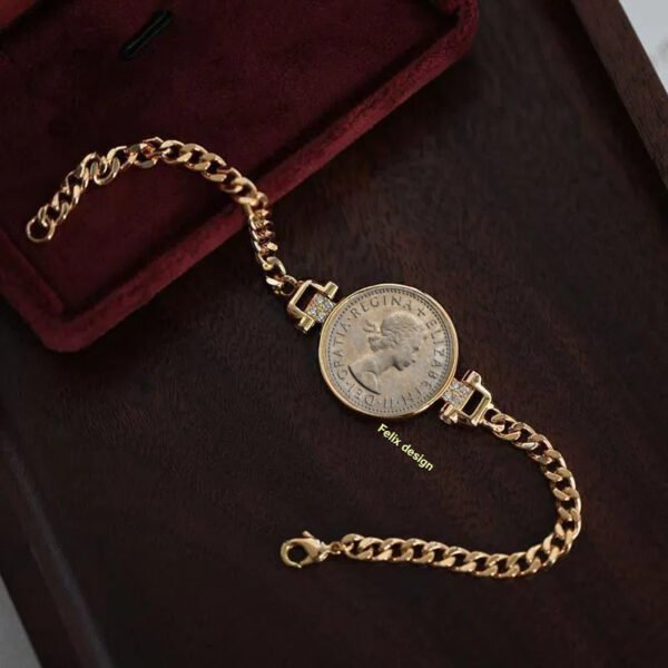 Sixpence Bracelets Vintage Charm Bracelets for Women and Men
